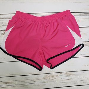 Women's Pink NIKE Running Shorts White Black Small Athleisure Athletic Wear